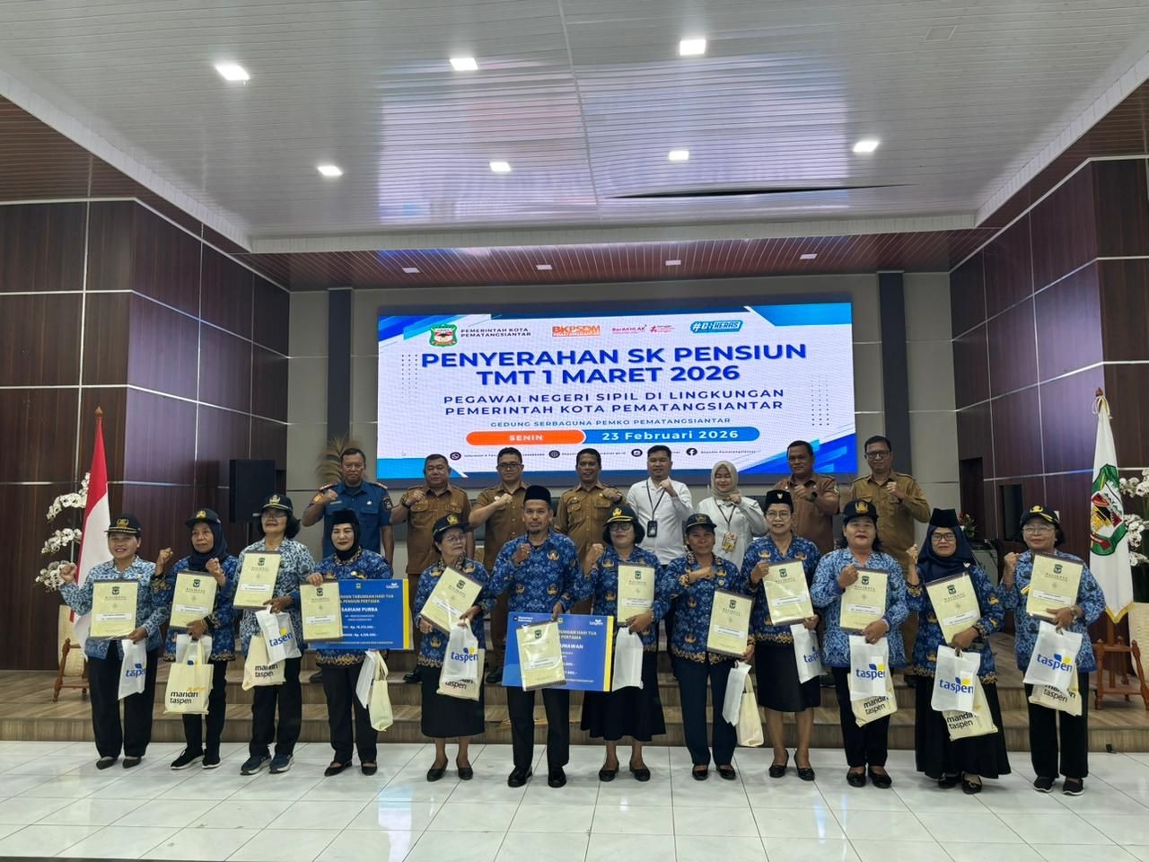 Penyerahan SK Pensiun TMT 1 Maret 2026